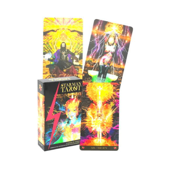 Starman David Bowie Mini Tarot Cards Deck & QR Guidebook - Picture 4 of 7